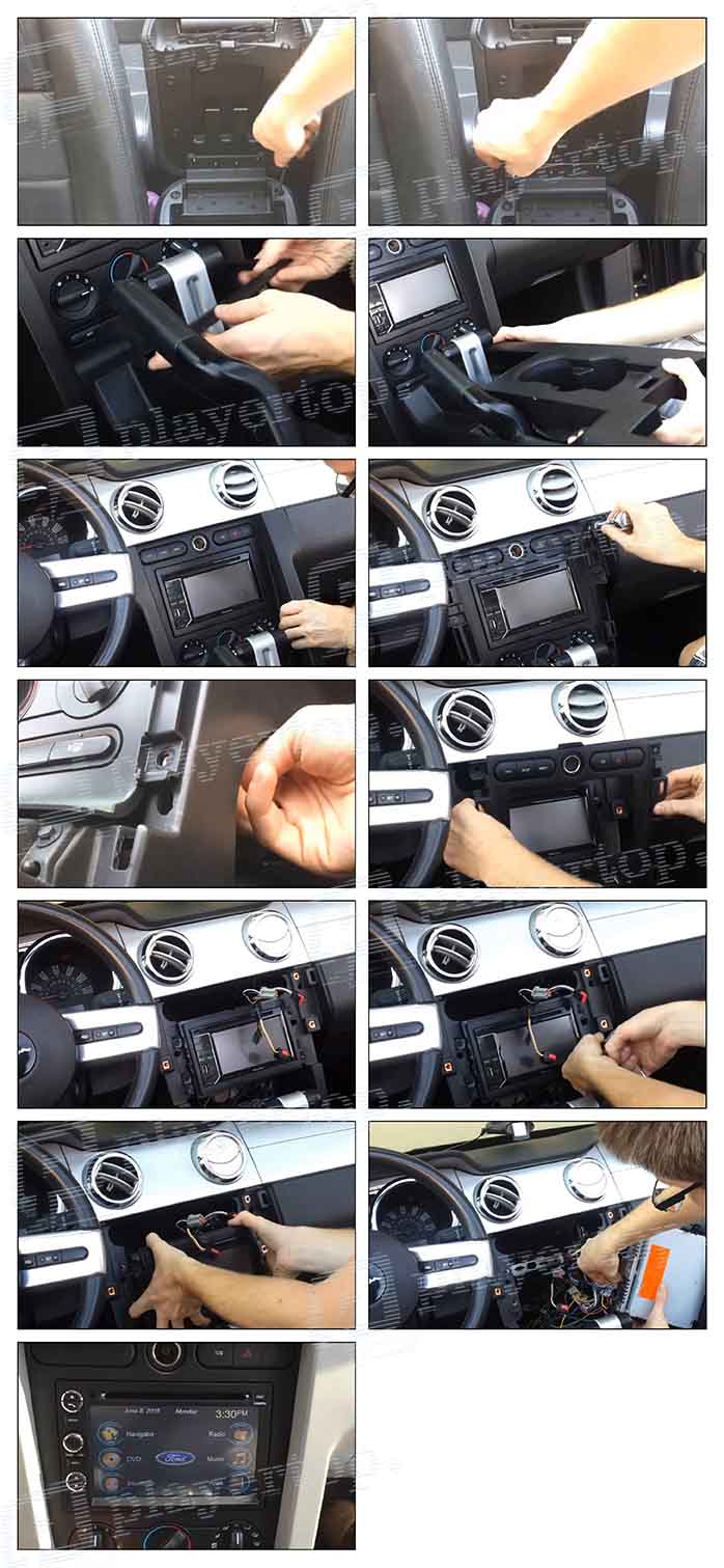 installation autoradio ford mustang